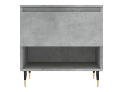 Conjunto de 2 Mesas de Centro | Mesa de apoio | Mesa de café 50x46x50 cm deriv. madeira cinza-cimento^ Mesa De Centro