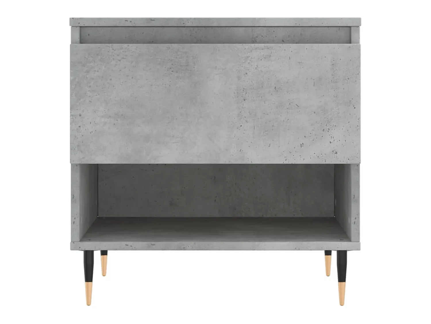 Conjunto de 2 Mesas de Centro | Mesa de apoio | Mesa de café 50x46x50 cm deriv. madeira cinza-cimento^ Mesa De Centro