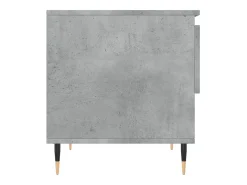 Conjunto de 2 Mesas de Centro | Mesa de apoio | Mesa de café 50x46x50 cm deriv. madeira cinza-cimento^ Mesa De Centro