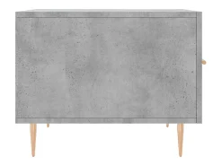 Conjunto de 2 Mesas de Centro | Mesa de apoio | Mesa de café 50x50x40 cm madeira processada cinza cimento^ Mesa De Centro