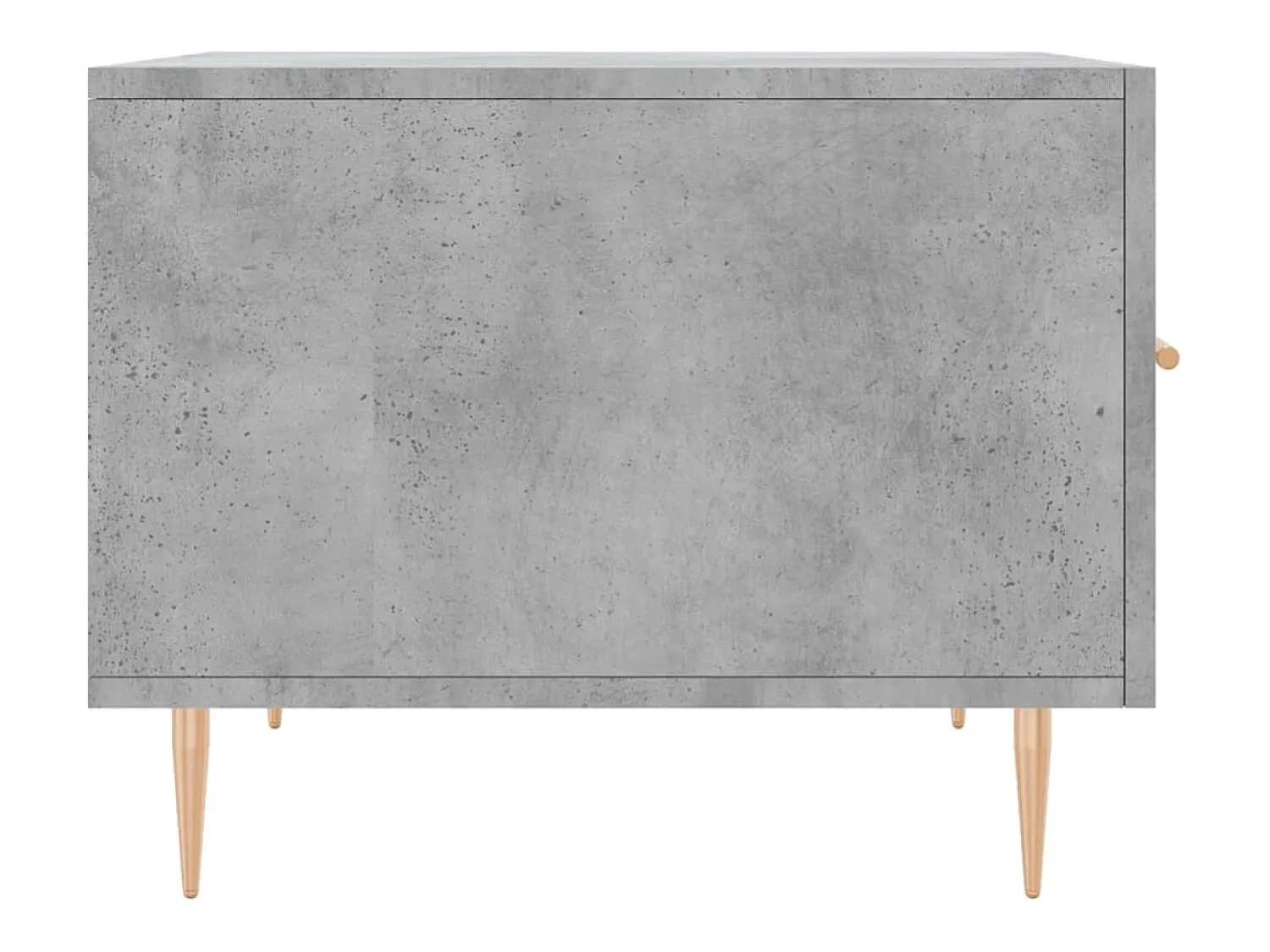 Conjunto de 2 Mesas de Centro | Mesa de apoio | Mesa de café 50x50x40 cm madeira processada cinza cimento^ Mesa De Centro