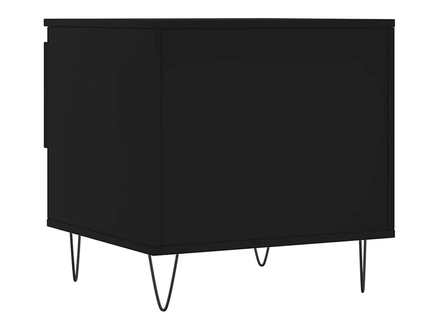 Best Conjunto de 2 Mesas de Centro | Mesa de apoio | Mesa de café 50x46x50 cm derivados de madeira Preto