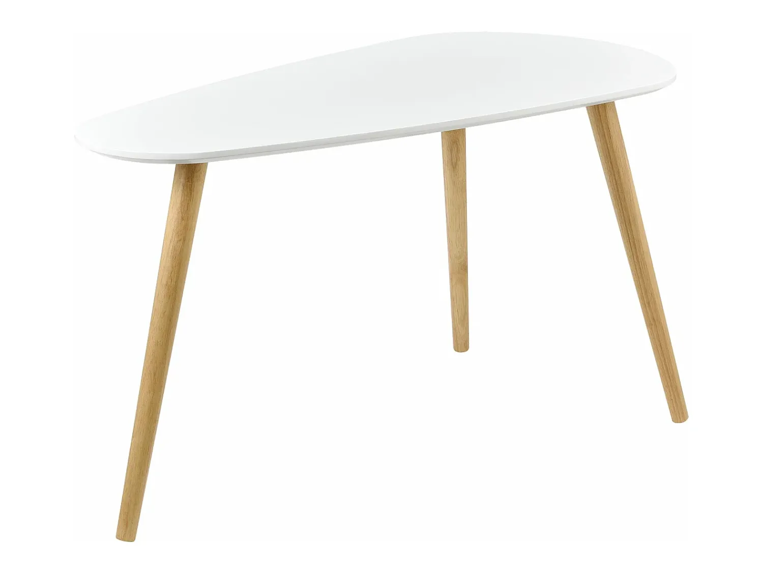 Helloshop26 Conjunto de 2 mesas de centro de tamanhos diferentes design para sala de estar MDF pinho 45,5 x 80 x 40 cm e 40,5 x 68 x 36 cm fosco 03_0005777^ Mesa De Centro