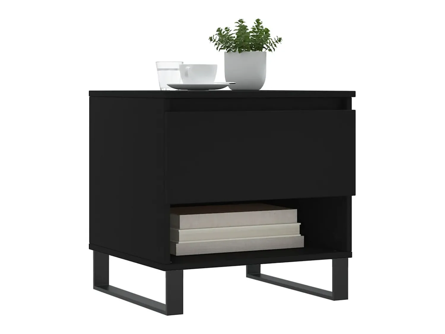 Conjunto de 2 Mesas de Centro | Mesa de apoio | Mesa de café 50x46x50 cm derivados de madeira^ Mesa De Centro