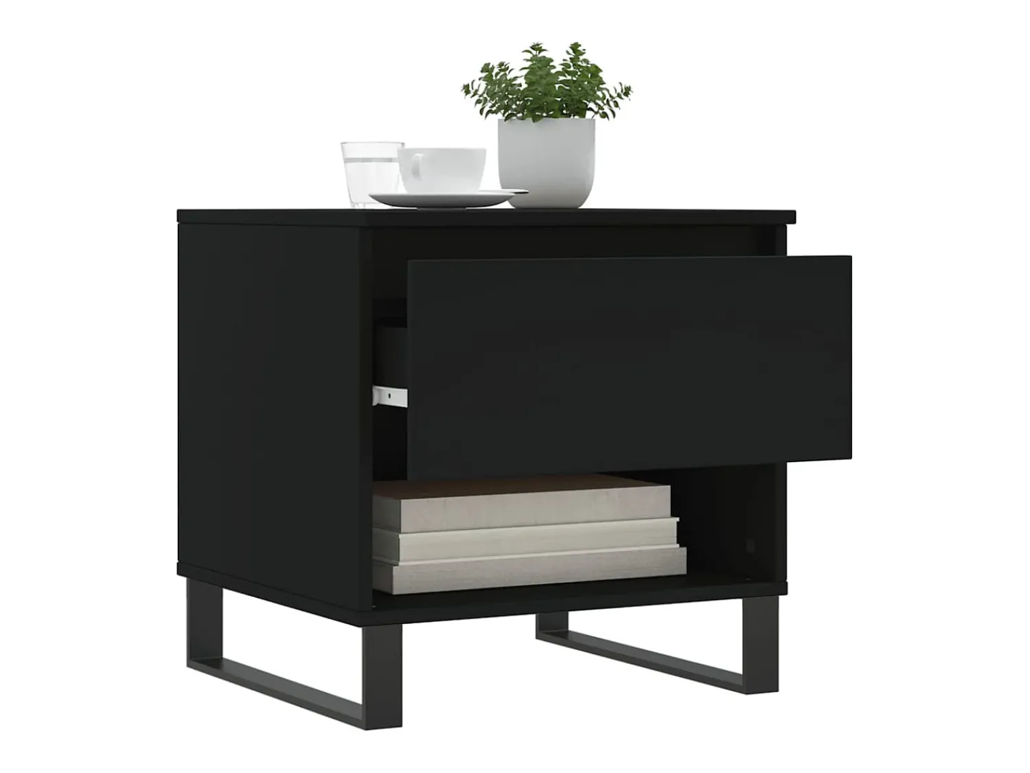 Conjunto de 2 Mesas de Centro | Mesa de apoio | Mesa de café 50x46x50 cm derivados de madeira^ Mesa De Centro