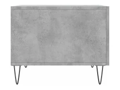 Mesa De Centro* Conjunto de 2 Mesas de Centro | Mesa de apoio | Mesa de café 50x50x40 cm madeira processada cinza cimento Cinzento