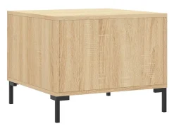 New Conjunto de 2 Mesas de Centro | Mesa de apoio | Mesa de café 50x50x40cm deriv. madeira carvalho sonoma Castanho