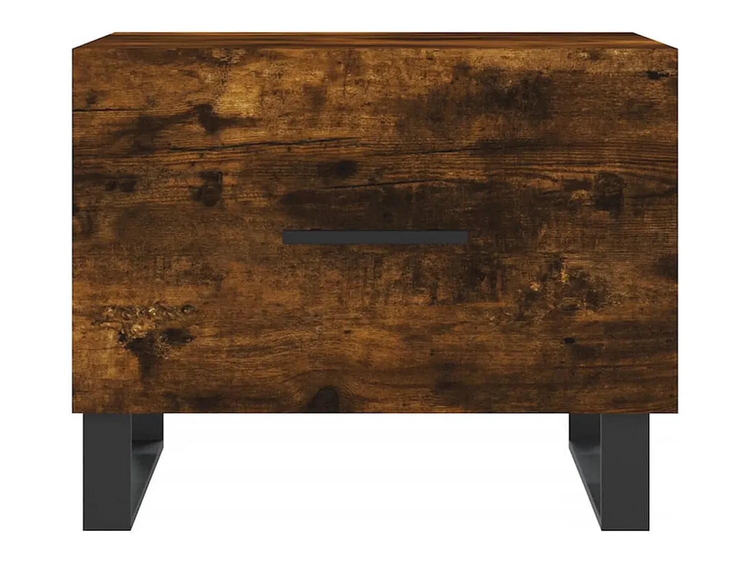 Conjunto de 2 Mesas de Centro | Mesa de apoio | Mesa de café 50x50x40 cm madeira processada cor fumado^ Mesa De Centro