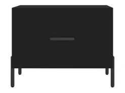Clearance Conjunto de 2 Mesas de Centro | Mesa de apoio | Mesa de café 50x50x40 cm madeira processada Preto