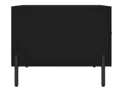 Clearance Conjunto de 2 Mesas de Centro | Mesa de apoio | Mesa de café 50x50x40 cm madeira processada Preto