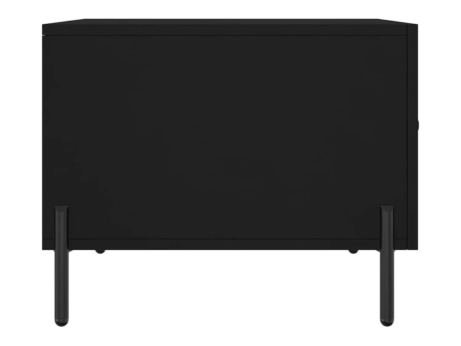 Clearance Conjunto de 2 Mesas de Centro | Mesa de apoio | Mesa de café 50x50x40 cm madeira processada Preto