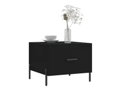 Clearance Conjunto de 2 Mesas de Centro | Mesa de apoio | Mesa de café 50x50x40 cm madeira processada Preto