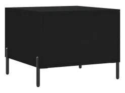 Clearance Conjunto de 2 Mesas de Centro | Mesa de apoio | Mesa de café 50x50x40 cm madeira processada Preto