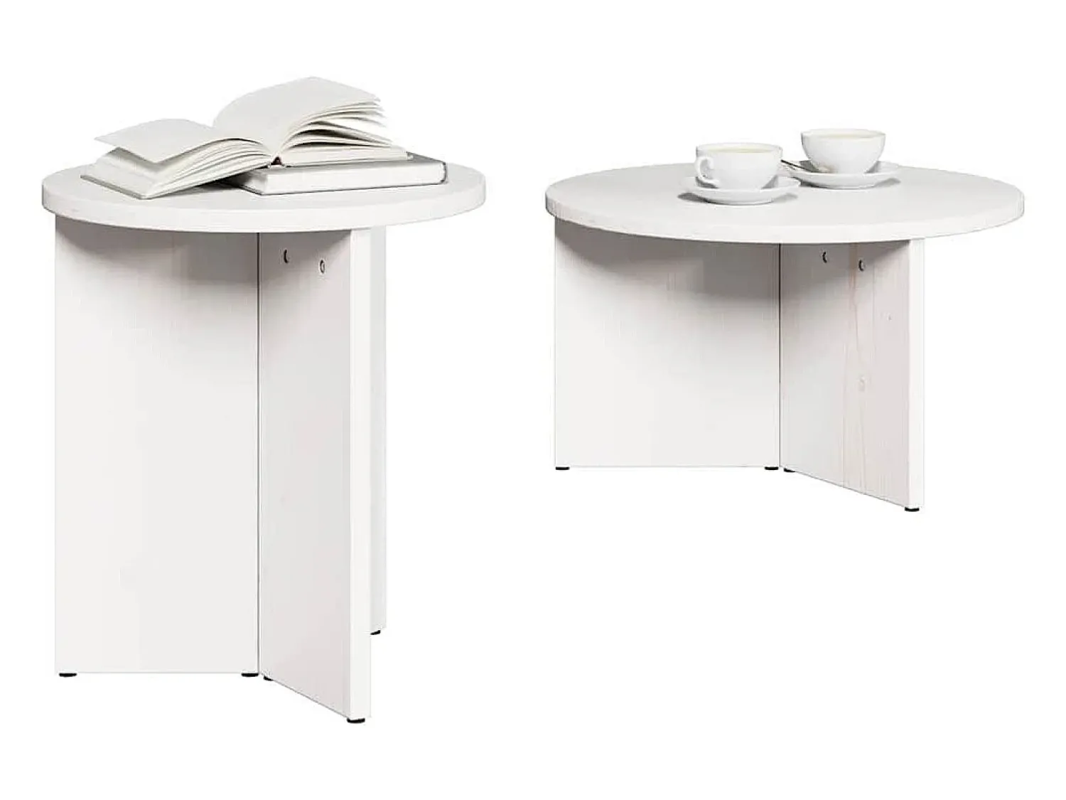 Conjunto de 2 Mesas de Centro | Mesa de apoio 49x49x28 cm^ Mesa De Centro
