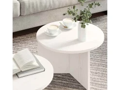 Conjunto de 2 Mesas de Centro | Mesa de apoio 49x49x28 cm^ Mesa De Centro