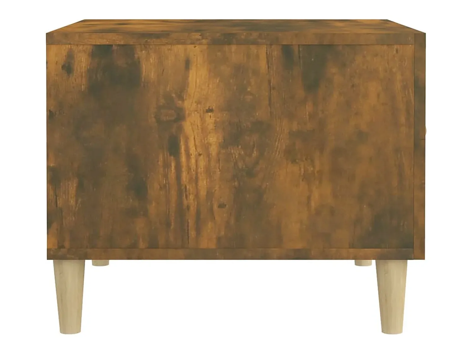 Mesa De Centro| Conjunto de 2 Mesas de Centro | Mesa de apoio 50x50x40 cm madeira processada cor fumado Castanho