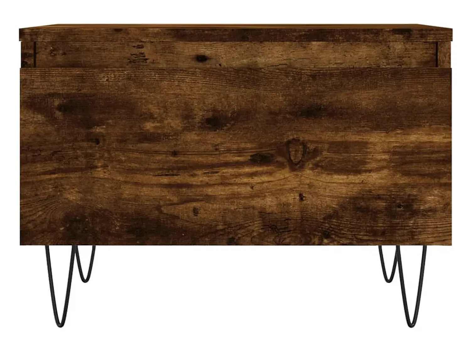 Mesa De Centro| Conjunto de 2 Mesas de Centro | Mesa de apoio | Mesa de café 50x46x35cm deriv. madeira carvalho fumado Castanho