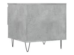 Conjunto de 2 Mesas de Centro | Mesa de apoio | Mesa de café 50x46x50 cm deriv. madeira cinza-cimento^ Mesa De Centro