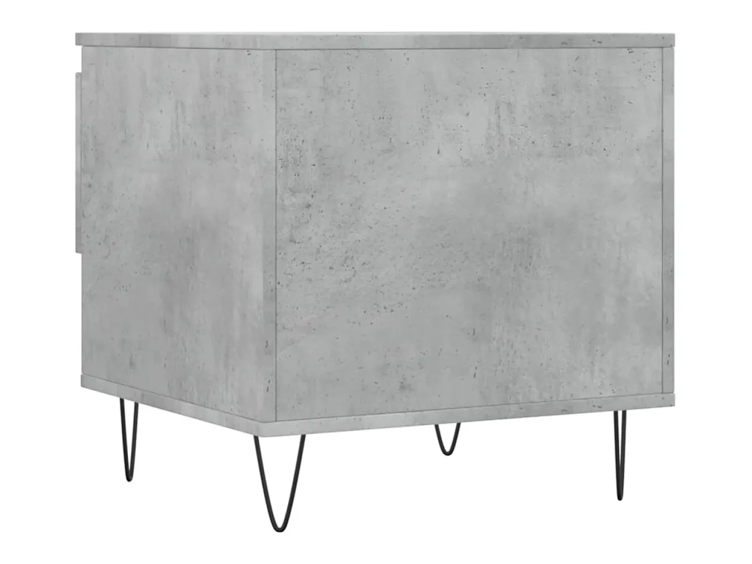 Conjunto de 2 Mesas de Centro | Mesa de apoio | Mesa de café 50x46x50 cm deriv. madeira cinza-cimento^ Mesa De Centro