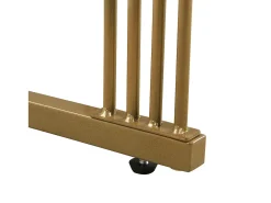 Discount Hauss Spole Conjunto de 2 mesas de centro quadradas empilháveis com gaveta, folheado de mármore , estrutura dourada Branco