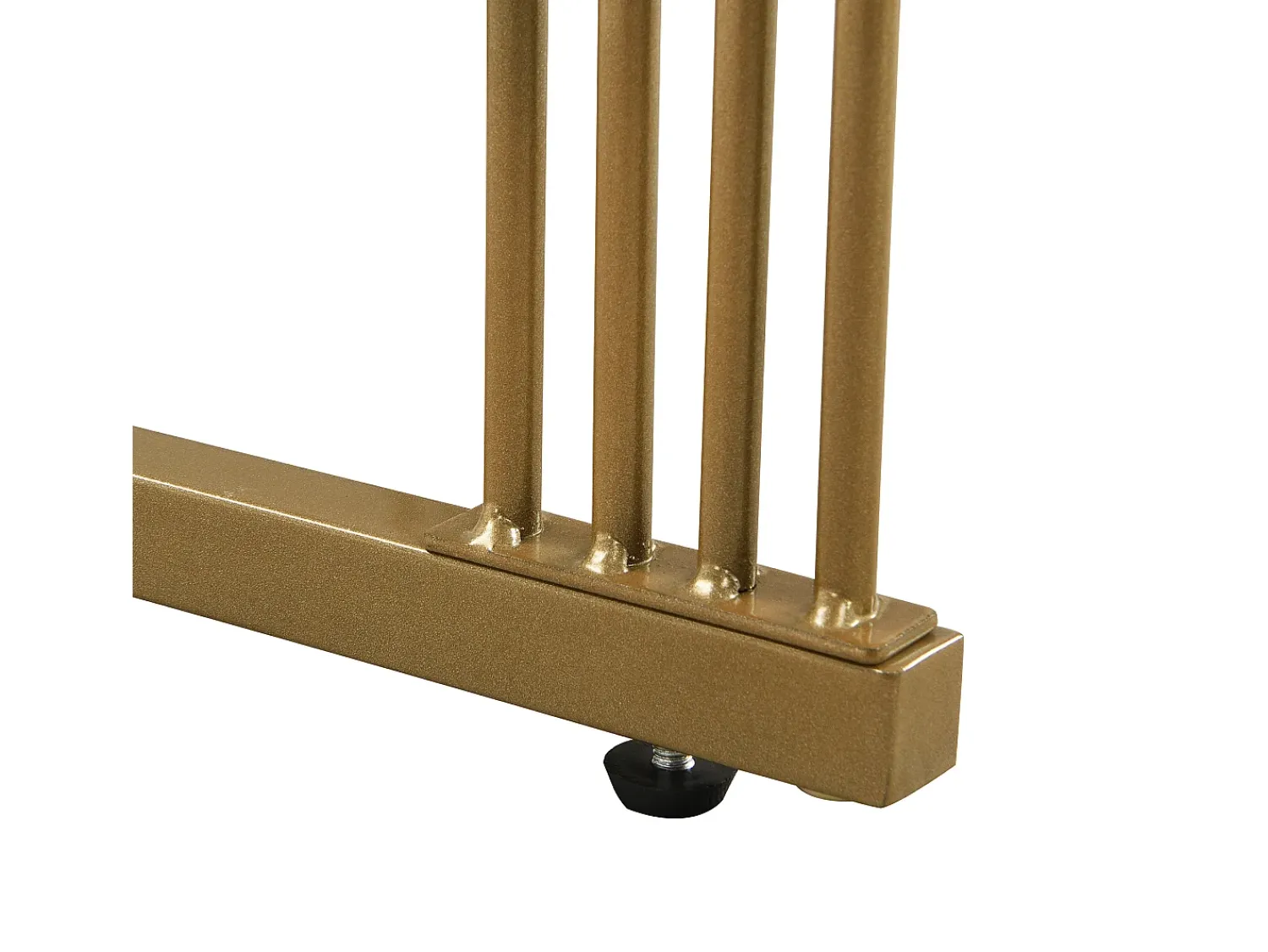 Discount Hauss Spole Conjunto de 2 mesas de centro quadradas empilháveis com gaveta, folheado de mármore , estrutura dourada Branco