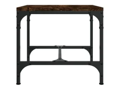 Mesa De Centro| Conjunto de 2 Mesas de Centro | Mesa de apoio | Mesa de café 40x40x40 cm deriv. madeira carvalho fumado Castanho