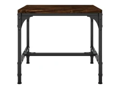 Mesa De Centro| Conjunto de 2 Mesas de Centro | Mesa de apoio | Mesa de café 40x40x40 cm deriv. madeira carvalho fumado Castanho