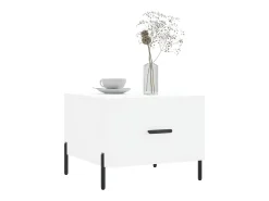 Conjunto de 2 Mesas de Centro | Mesa de apoio | Mesa de café 50x50x40 cm madeira processada^ Mesa De Centro