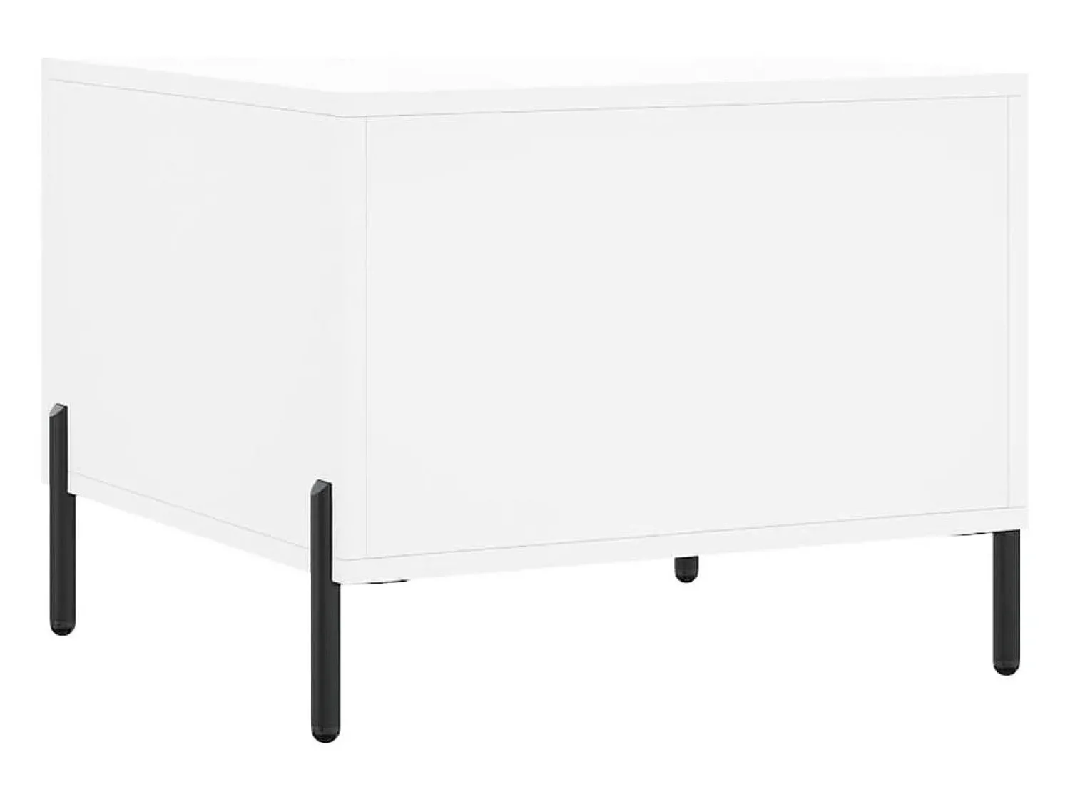 Conjunto de 2 Mesas de Centro | Mesa de apoio | Mesa de café 50x50x40 cm madeira processada^ Mesa De Centro