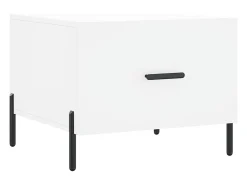 Conjunto de 2 Mesas de Centro | Mesa de apoio | Mesa de café 50x50x40 cm madeira processada^ Mesa De Centro