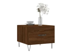 Best Conjunto de 2 Mesas de Centro | Mesa de apoio | Mesa de café 50x50x40 cm madeira proc. carvalho Castanho