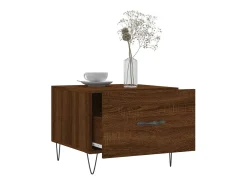 Best Conjunto de 2 Mesas de Centro | Mesa de apoio | Mesa de café 50x50x40 cm madeira proc. carvalho Castanho