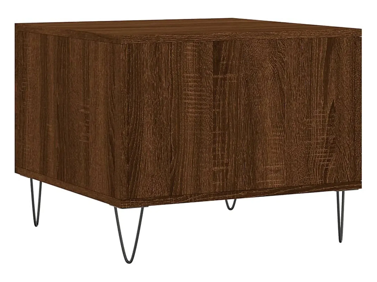 Best Conjunto de 2 Mesas de Centro | Mesa de apoio | Mesa de café 50x50x40 cm madeira proc. carvalho Castanho