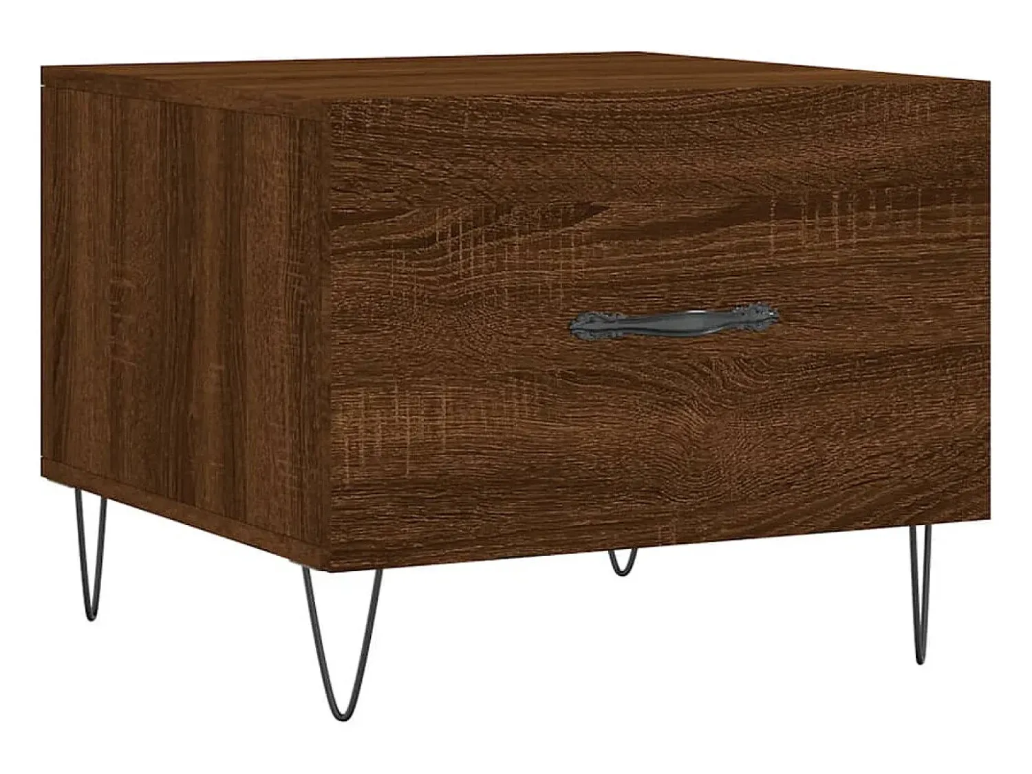 Best Conjunto de 2 Mesas de Centro | Mesa de apoio | Mesa de café 50x50x40 cm madeira proc. carvalho Castanho