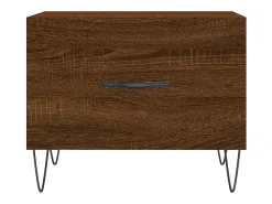 Best Conjunto de 2 Mesas de Centro | Mesa de apoio | Mesa de café 50x50x40 cm madeira proc. carvalho Castanho