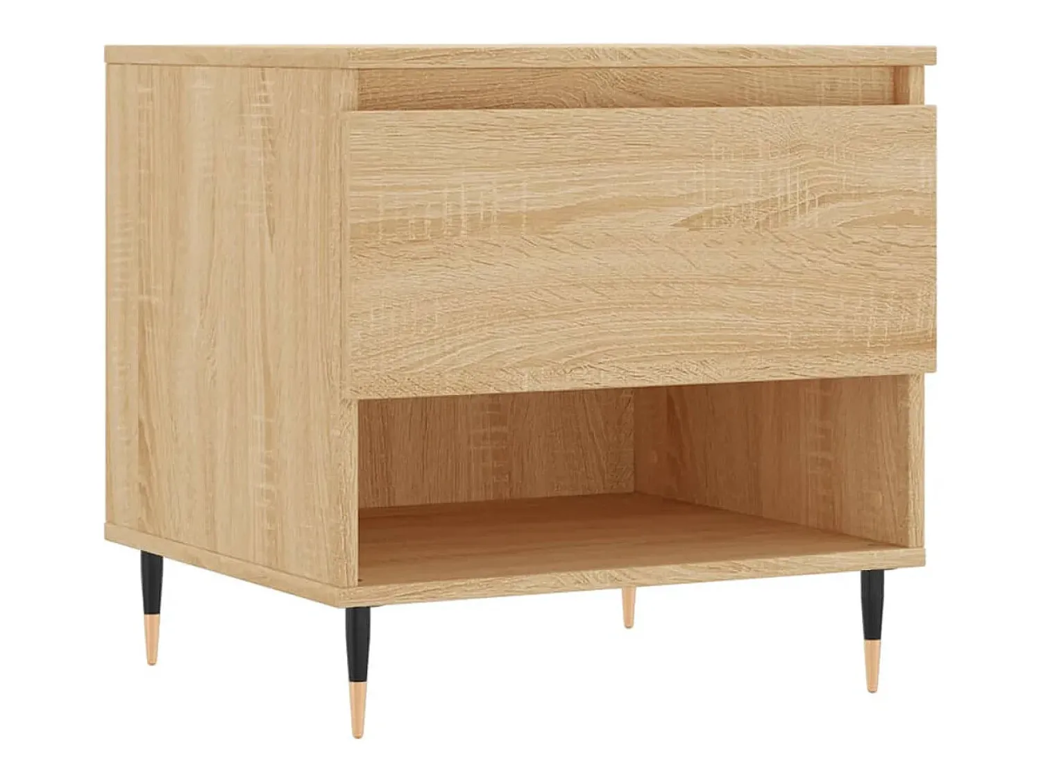Conjunto de 2 Mesas de Centro | Mesa de apoio | Mesa de café 50x46x50cm deriv. madeira carvalho sonoma^ Mesa De Centro