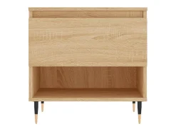 Conjunto de 2 Mesas de Centro | Mesa de apoio | Mesa de café 50x46x50cm deriv. madeira carvalho sonoma^ Mesa De Centro
