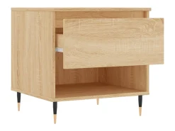 Conjunto de 2 Mesas de Centro | Mesa de apoio | Mesa de café 50x46x50cm deriv. madeira carvalho sonoma^ Mesa De Centro