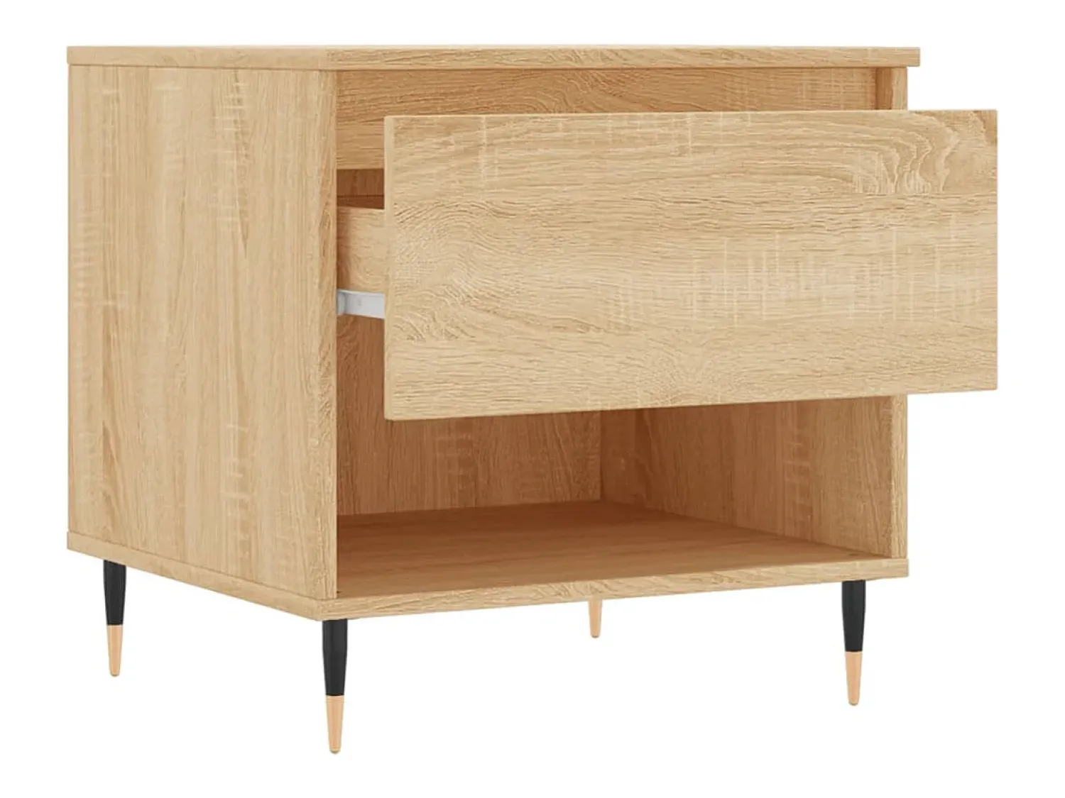 Conjunto de 2 Mesas de Centro | Mesa de apoio | Mesa de café 50x46x50cm deriv. madeira carvalho sonoma^ Mesa De Centro