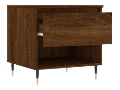 Mesa De Centro* Conjunto de 2 Mesas de Centro | Mesa de apoio | Mesa de café 50x46x50 cm deriv. madeira carvalho Castanho