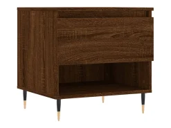 Mesa De Centro* Conjunto de 2 Mesas de Centro | Mesa de apoio | Mesa de café 50x46x50 cm deriv. madeira carvalho Castanho