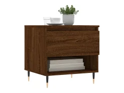 Mesa De Centro* Conjunto de 2 Mesas de Centro | Mesa de apoio | Mesa de café 50x46x50 cm deriv. madeira carvalho Castanho