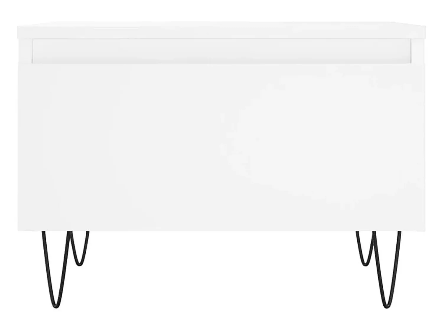 Mesa De Centro| Conjunto de 2 Mesas de Centro | Mesa de apoio | Mesa de café 50x46x35 cm derivados de madeira Branco
