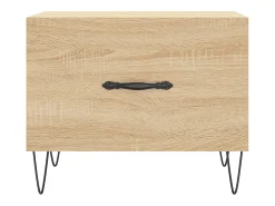 Conjunto de 2 Mesas de Centro | Mesa de apoio | Mesa de café 50x50x40cm deriv. madeira carvalho sonoma^ Mesa De Centro