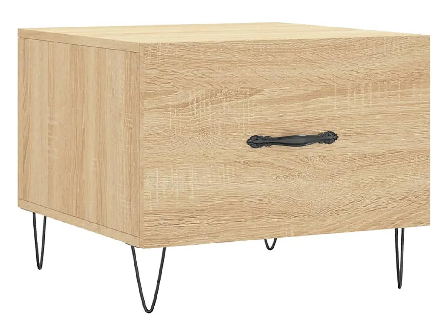 Conjunto de 2 Mesas de Centro | Mesa de apoio | Mesa de café 50x50x40cm deriv. madeira carvalho sonoma^ Mesa De Centro