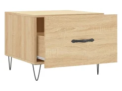 Conjunto de 2 Mesas de Centro | Mesa de apoio | Mesa de café 50x50x40cm deriv. madeira carvalho sonoma^ Mesa De Centro