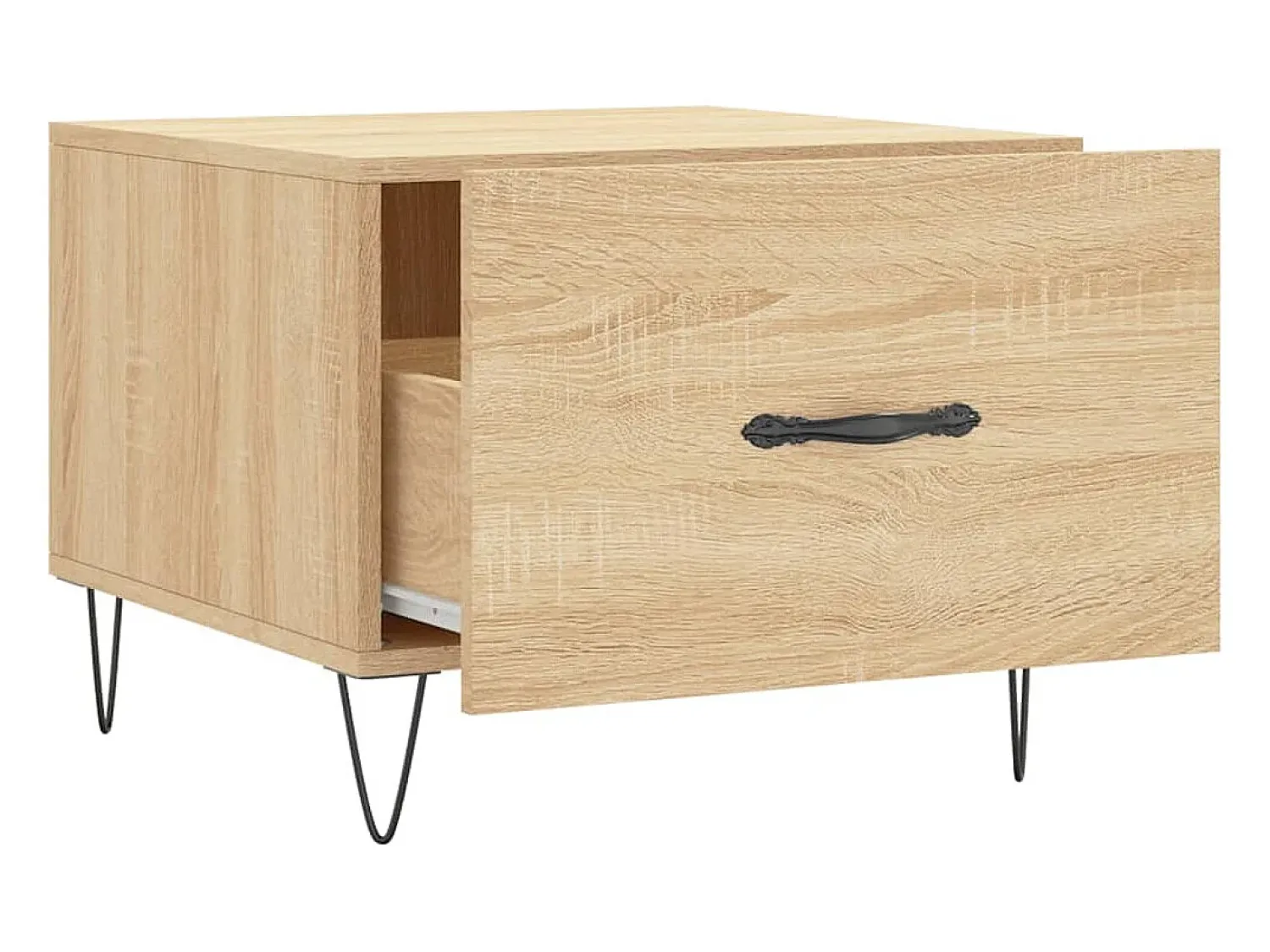 Conjunto de 2 Mesas de Centro | Mesa de apoio | Mesa de café 50x50x40cm deriv. madeira carvalho sonoma^ Mesa De Centro