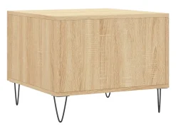 Conjunto de 2 Mesas de Centro | Mesa de apoio | Mesa de café 50x50x40cm deriv. madeira carvalho sonoma^ Mesa De Centro