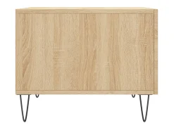 Conjunto de 2 Mesas de Centro | Mesa de apoio | Mesa de café 50x50x40cm deriv. madeira carvalho sonoma^ Mesa De Centro