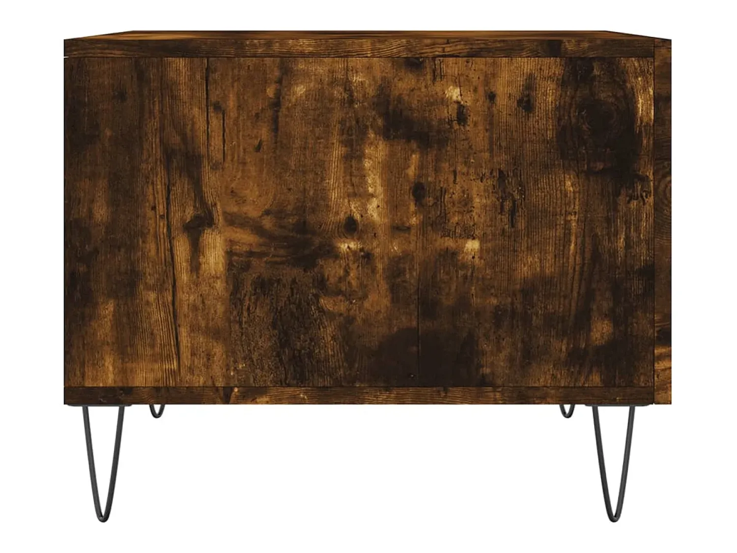 Mesa De Centro* Conjunto de 2 Mesas de Centro | Mesa de apoio | Mesa de café 50x50x40 cm madeira processada cor fumado Castanho